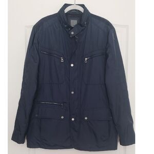 Geox Jacket Mens Full Zip Lightweight Windbreaker Navy Blue Size 46/US‎ L
